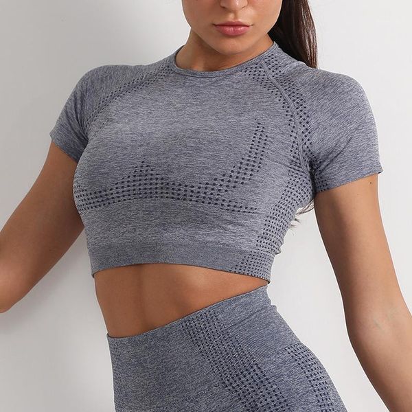 seamless women yoga shirt fitness short sleeve crop sports workout gym clothes for running sport t-shirts outfit
seamless women yoga shirt fitness short sleeve crop sports workout gym clothes for running sport t-shirts outfit