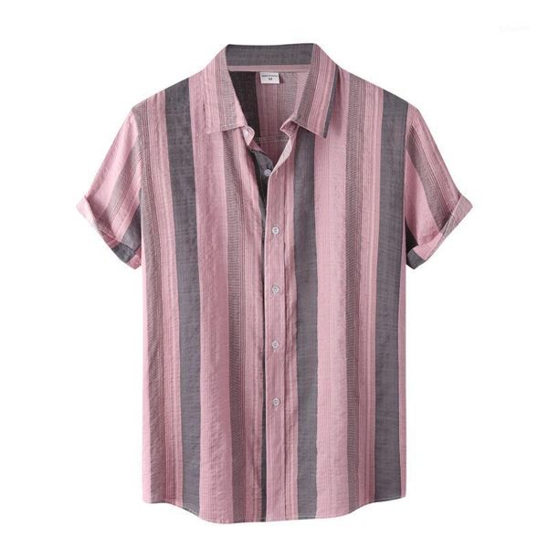 men's casual shirts men stripe print short sleeve button shirt 2021 summer lapel hawaiian beach blouse camisas de hombre, White;black
men's casual shirts men stripe print short sleeve button shirt 2021 summer lapel hawaiian beach blouse camisas de hombre, White;black