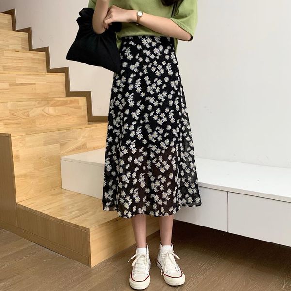skirts bohemia beach chiffonwoman 2021 summer female casual elastic waist vintage printed floral skirt ropa mujer, Black
skirts bohemia beach chiffonwoman 2021 summer female casual elastic waist vintage printed floral skirt ropa mujer, Black