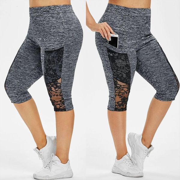 30h plus size fitness lace women leggings leggins patchwork elastic waist pocket casual short pants dropshipping, Black
30h plus size fitness lace women leggings leggins patchwork elastic waist pocket casual short pants dropshipping, Black