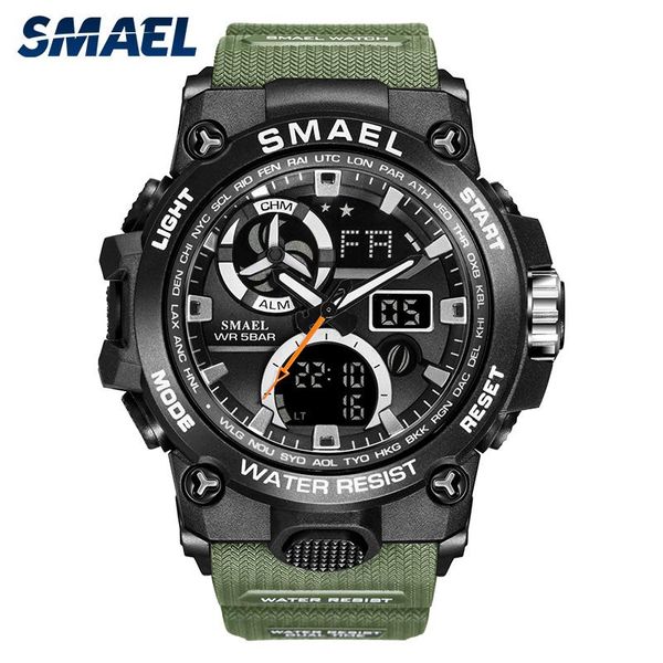 wristwatches smael men digital watch men's sports watches dual time week alarm clock 50m waterproof sport male military, Slivery;brown
wristwatches smael men digital watch men's sports watches dual time week alarm clock 50m waterproof sport male military, Slivery;brown