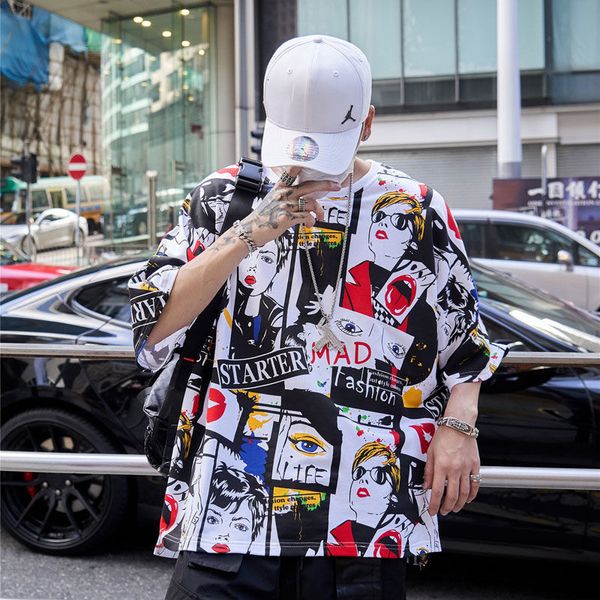 2021 new hip hop korean t shirt men loose harajuku tees streetwear casual half sleeve funny summer cool high street tshirts males 11fo, White;black
2021 new hip hop korean t shirt men loose harajuku tees streetwear casual half sleeve funny summer cool high street tshirts males 11fo, White;black