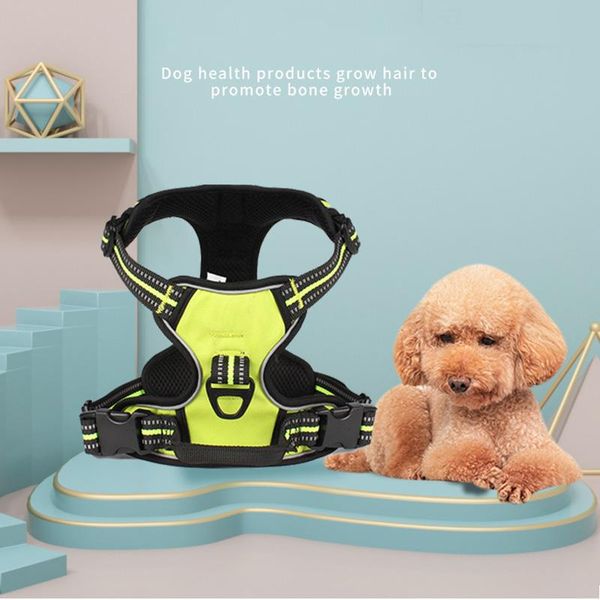 dog collars & leashes adjustable vest nylon mesh harness easy on and off training for dogs puppy collar cat pet chest strap