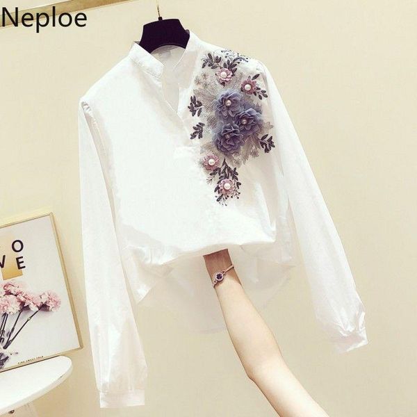 women's blouses & shirts neploe 3d flower women female long sleeve v neck white pink blusa lady korean 2021 spring work wear 57931
women's blouses & shirts neploe 3d flower women female long sleeve v neck white pink blusa lady korean 2021 spring work wear 57931