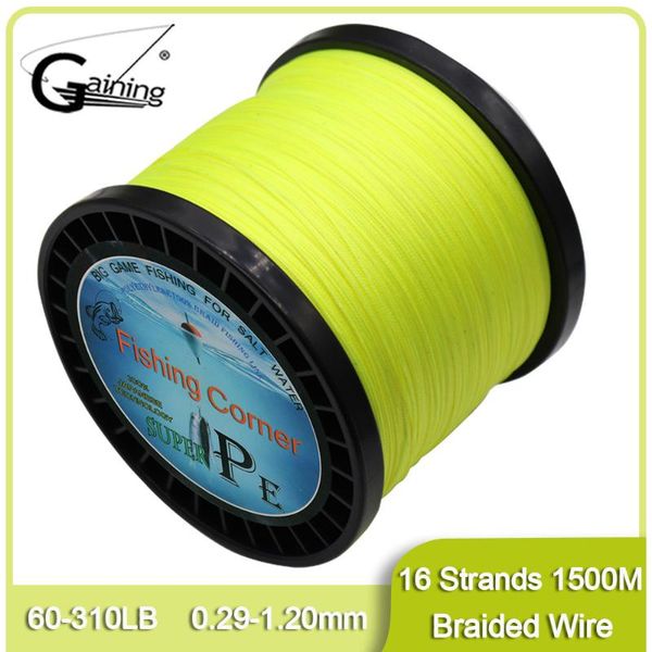 1500m pe braided fishing line 16 strands 60lb-310lb 0.29mm-1.2mm super power japan multifilament fishing line for sturgeon
1500m pe braided fishing line 16 strands 60lb-310lb 0.29mm-1.2mm super power japan multifilament fishing line for sturgeon