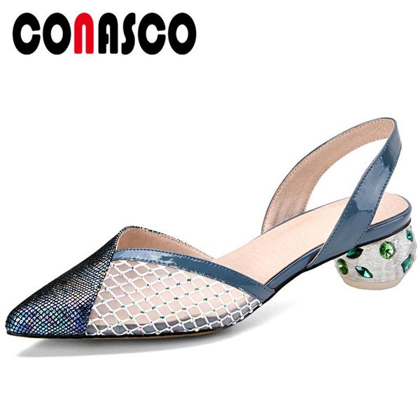 dress shoes conasco summer fashion genuine leather cow patent women sandals crystal strange heels pumps rhinestone mesh woman, Black
dress shoes conasco summer fashion genuine leather cow patent women sandals crystal strange heels pumps rhinestone mesh woman, Black