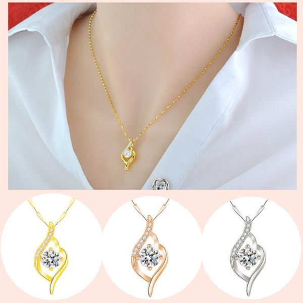 pendant necklaces fashion women's neck jewelry collar choker rose gold clavicle metal chain necklace for girlfriend wife romantic gifts, Silver
pendant necklaces fashion women's neck jewelry collar choker rose gold clavicle metal chain necklace for girlfriend wife romantic gifts, Silver