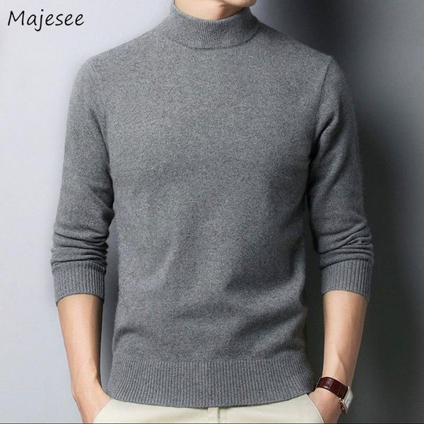 men's sweaters men simple pullovers solid mock neck slim soft basic all-match knitted underwear teenagers fashion males, White;black
men's sweaters men simple pullovers solid mock neck slim soft basic all-match knitted underwear teenagers fashion males, White;black