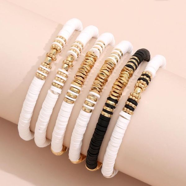 charm bracelets women national style bracelet simple multi layer soft pottery string 6mm elastic beach, Golden;silver
charm bracelets women national style bracelet simple multi layer soft pottery string 6mm elastic beach, Golden;silver
