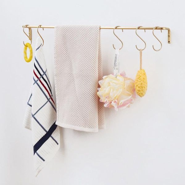 hooks & rails nordic simple s shaped brass hook 5pcs clothes organizor decor clothing pole towel bar kitchen hanging fittings
hooks & rails nordic simple s shaped brass hook 5pcs clothes organizor decor clothing pole towel bar kitchen hanging fittings