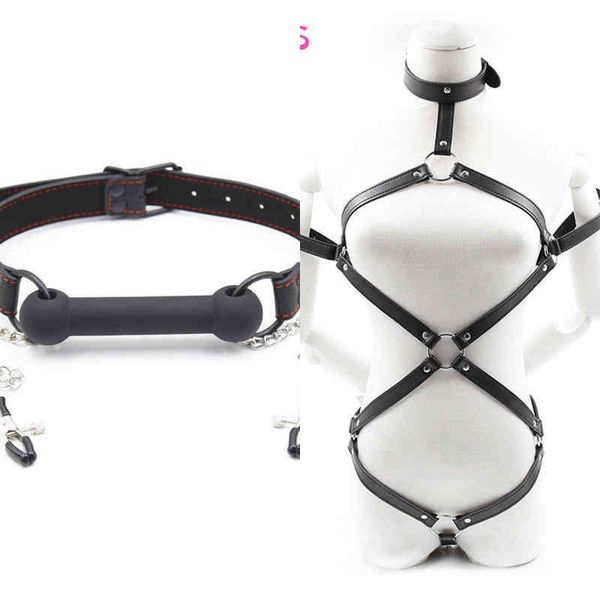 nxy sm toy product for lingerie leather bondage underwear costume ball gag with nipple clamps erotic tos shop1220, Red;black
nxy sm toy product for lingerie leather bondage underwear costume ball gag with nipple clamps erotic tos shop1220, Red;black