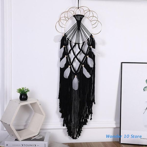 decorative objects & figurines macrame wall hanging dream catcher boho handmade woven tassel feather tapestry for kids room wedding decorati
decorative objects & figurines macrame wall hanging dream catcher boho handmade woven tassel feather tapestry for kids room wedding decorati