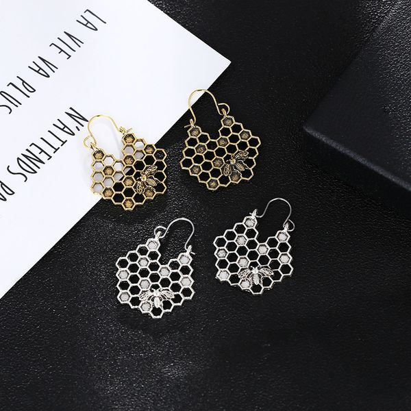 bohemian style golden thread flower honeycomb earrings flower basket buckle earrings girl, Silver
bohemian style golden thread flower honeycomb earrings flower basket buckle earrings girl, Silver