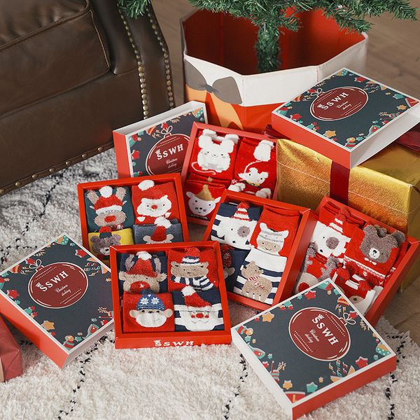 sswh autumn winter new product christmas new year cartoon parent child gift box c0224, Black
sswh autumn winter new product christmas new year cartoon parent child gift box c0224, Black