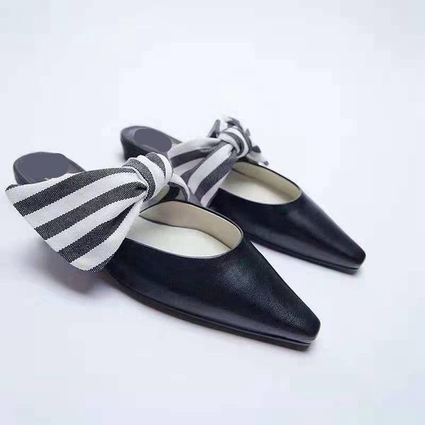 slippers shoes gingham soft women heels butterfly-knot square heel pantofle female mule pointed toe shallow beige heeled sandals, Black
slippers shoes gingham soft women heels butterfly-knot square heel pantofle female mule pointed toe shallow beige heeled sandals, Black