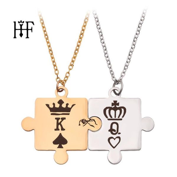 pendant necklaces letters k & q couple with crown stainless steel tag necklace king queen drop, Silver
pendant necklaces letters k & q couple with crown stainless steel tag necklace king queen drop, Silver