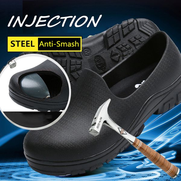 l anti-static work shoes non-slip waterproof oil-proof kitchen chef shoes slip on resistant safety shoes clogs size 38-44, Black
l anti-static work shoes non-slip waterproof oil-proof kitchen chef shoes slip on resistant safety shoes clogs size 38-44, Black