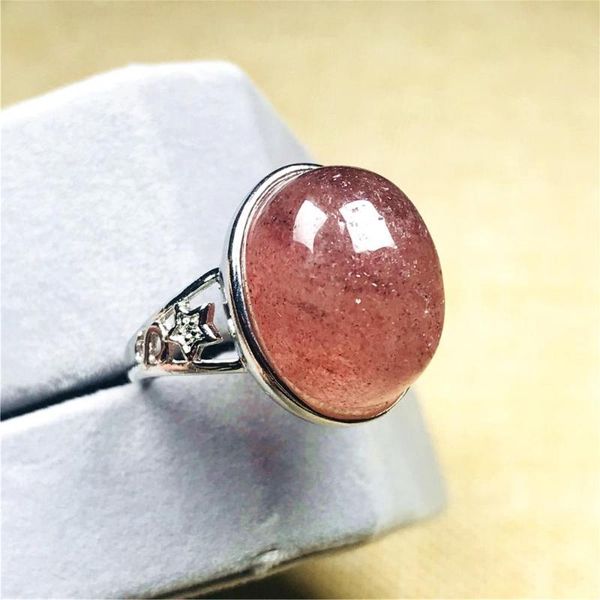 cluster rings 18x15mm natural red strawberry quartz ring jewelry for women lady man crystal silver oval beads gemstone adjustable, Golden;silver
cluster rings 18x15mm natural red strawberry quartz ring jewelry for women lady man crystal silver oval beads gemstone adjustable, Golden;silver