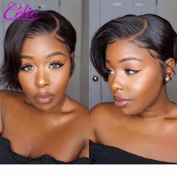 celie straight pixie cut wig for black women bob wig human hair wigs bob lace front wigs side part lace front human hair, Black;brown
celie straight pixie cut wig for black women bob wig human hair wigs bob lace front wigs side part lace front human hair, Black;brown