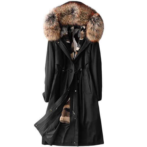 women's fur & faux plus size m-3xl raccoon collar coats female women mink liner long hooded parker winter warmer thick jacket 3 colors, Black
women's fur & faux plus size m-3xl raccoon collar coats female women mink liner long hooded parker winter warmer thick jacket 3 colors, Black