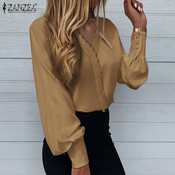 womens solid lace up v neck office lady sleeve shirt casual 2021 spring button work blusa zanzea new fashion blouse 5xl 3dto, White;black
womens solid lace up v neck office lady sleeve shirt casual 2021 spring button work blusa zanzea new fashion blouse 5xl 3dto, White;black