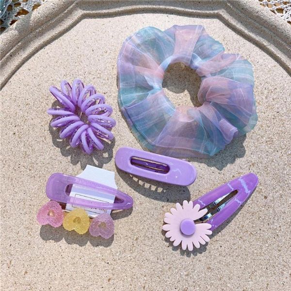 6pcs girl floral elastic large intestine hairband set loop hair rope highly little daisy hairpin hair accessories, Slivery;white
6pcs girl floral elastic large intestine hairband set loop hair rope highly little daisy hairpin hair accessories, Slivery;white