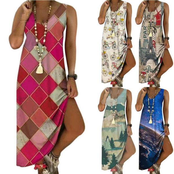 casual dresses vicabo women dress summer 2021 v-neck sleeveless printed long fashion loose beach for, Black;gray
casual dresses vicabo women dress summer 2021 v-neck sleeveless printed long fashion loose beach for, Black;gray