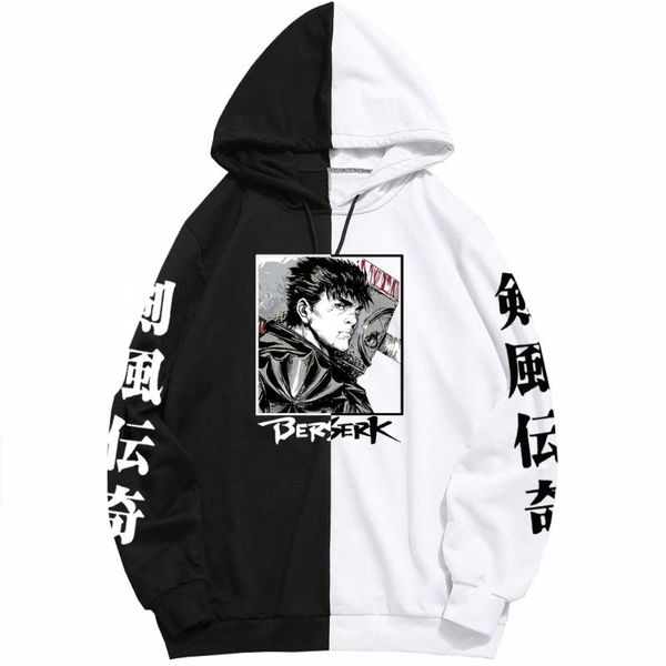 men's hoodies & sweatshirts berserk black white anime hoodie fashion pullovers long sleeves
men's hoodies & sweatshirts berserk black white anime hoodie fashion pullovers long sleeves