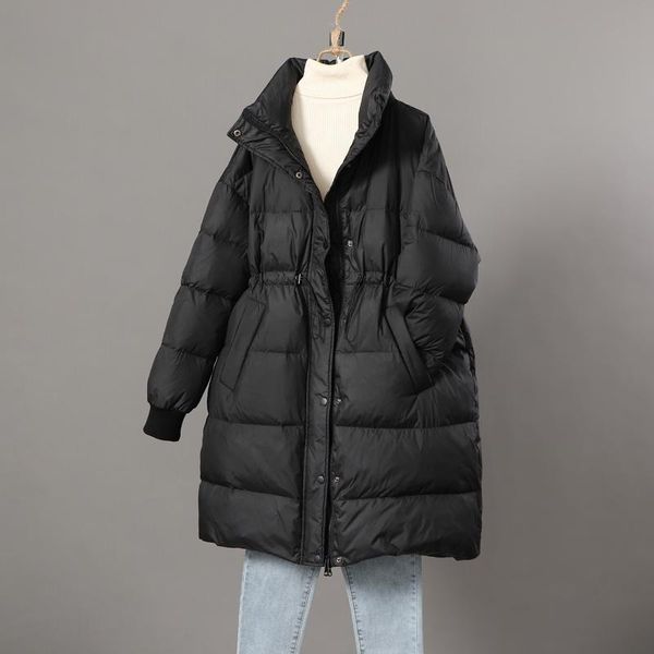 women's down & parkas winter coat women puffer jacket jackets for 2021 female fashion loose midi clothes manteau femme hly145, Black
women's down & parkas winter coat women puffer jacket jackets for 2021 female fashion loose midi clothes manteau femme hly145, Black
