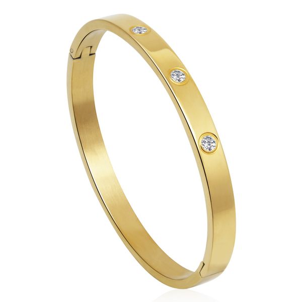 new fashion bracelet womans bracelet stainless steel bracelet and bangle cubic zirconia gold womans jewelry gift, Black
new fashion bracelet womans bracelet stainless steel bracelet and bangle cubic zirconia gold womans jewelry gift, Black