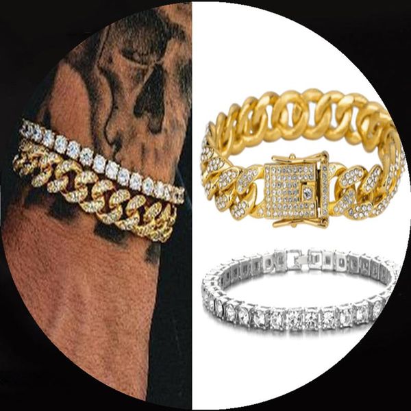 link, chain 5mm+12mm iced out tennis bracelet cuban men fashion hip-hop mens jewelry women 8inch gift, Black
link, chain 5mm+12mm iced out tennis bracelet cuban men fashion hip-hop mens jewelry women 8inch gift, Black