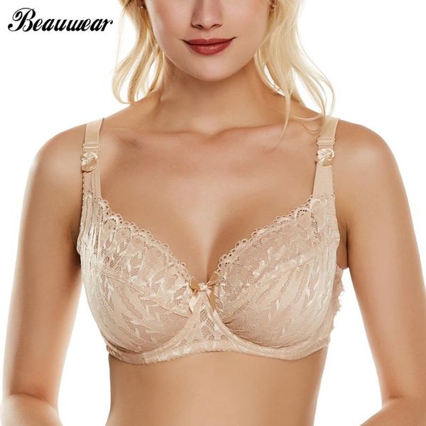 beauwear underwired bralette plus size for women underwear d dd e cup adusted strap ultra thin cup unlined push up bh 34-44, Red;black
beauwear underwired bralette plus size for women underwear d dd e cup adusted strap ultra thin cup unlined push up bh 34-44, Red;black