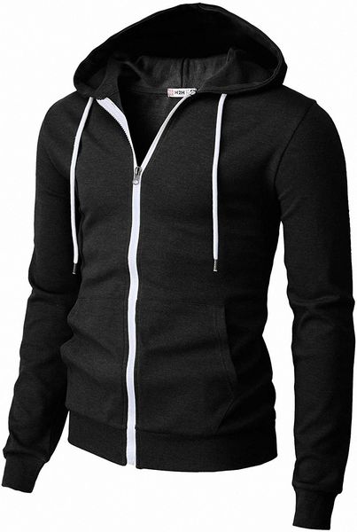 h2h mens casual slim fit long sleeve lightweight zip-up hoodie with kanga pocket i8hv#, Black
h2h mens casual slim fit long sleeve lightweight zip-up hoodie with kanga pocket i8hv#, Black