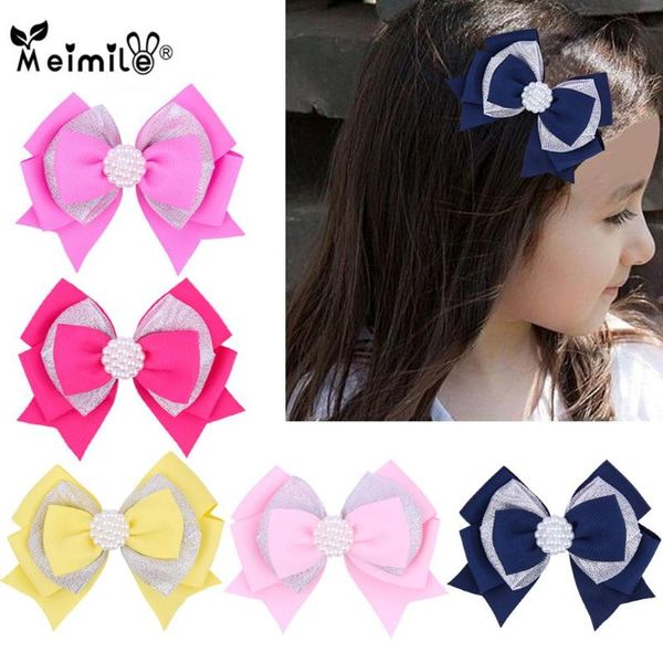 3.7 inches /4.5inches solid hair bows for girls clips ribbon bows hairpins christmas children headwear pearl hair accessories, Slivery;white
3.7 inches /4.5inches solid hair bows for girls clips ribbon bows hairpins christmas children headwear pearl hair accessories, Slivery;white