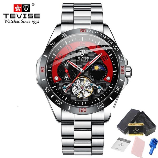 tevise mannen mechanische horloges t855b moon phase waterdicht 24 uur show automatische gereedschapskist, Slivery;brown
tevise mannen mechanische horloges t855b moon phase waterdicht 24 uur show automatische gereedschapskist, Slivery;brown