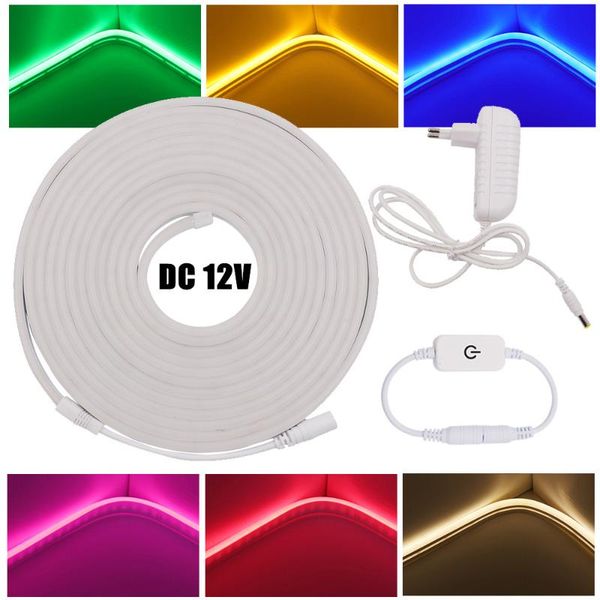 strips dc 12v dimmerable neon strip smd 2835 120leds/m led light waterproof white pink red blue green flexible lamp
strips dc 12v dimmerable neon strip smd 2835 120leds/m led light waterproof white pink red blue green flexible lamp