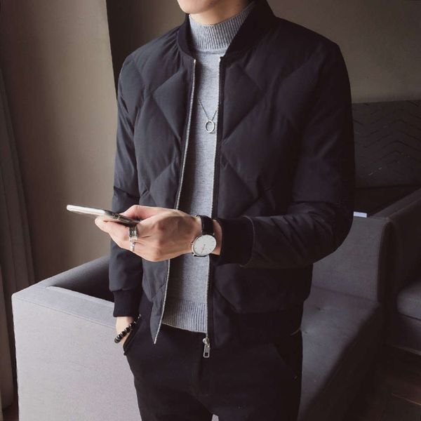 winter coat men's short fashion new thickened korean slim down cotton jacketwinter, Black
winter coat men's short fashion new thickened korean slim down cotton jacketwinter, Black