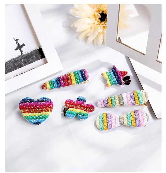 hair accessories 30pcs super sweet shiny rainbow clips for girls women headwear hairclip, Slivery;white
hair accessories 30pcs super sweet shiny rainbow clips for girls women headwear hairclip, Slivery;white
