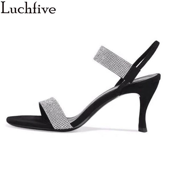 dress shoes luxury rhinestonees one strap high heels sandals women round toe slingback shoesladies summer runway party woman, Black
dress shoes luxury rhinestonees one strap high heels sandals women round toe slingback shoesladies summer runway party woman, Black