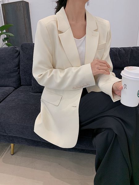 women's suits & blazers cnlalaxury women beige blazer women's ladies long sleeve office lady female business jacket retro chaqueta, White;black
women's suits & blazers cnlalaxury women beige blazer women's ladies long sleeve office lady female business jacket retro chaqueta, White;black