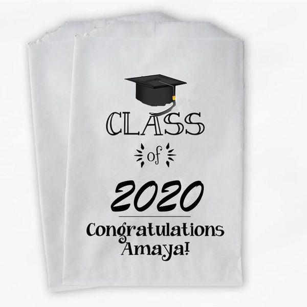gift wrap custom class of 2021 personalized treat bags - black & white high school graduation party favor in colors
gift wrap custom class of 2021 personalized treat bags - black & white high school graduation party favor in colors
