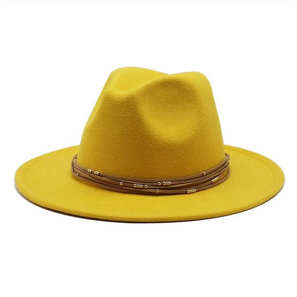 wide brim hats women's cap men's fedoras spring felt for women winter fashion2021 headdress jazz hat men imitation woolen wholesal, Blue;gray
wide brim hats women's cap men's fedoras spring felt for women winter fashion2021 headdress jazz hat men imitation woolen wholesal, Blue;gray