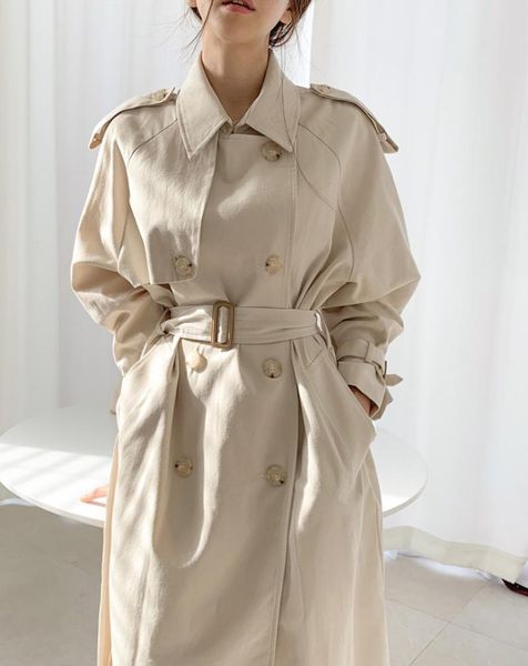 women's trench coats women double-breasted long coat autumn winter casual sashes elegant loose overcoat fashion sleeve windbreaker, Tan;black
women's trench coats women double-breasted long coat autumn winter casual sashes elegant loose overcoat fashion sleeve windbreaker, Tan;black