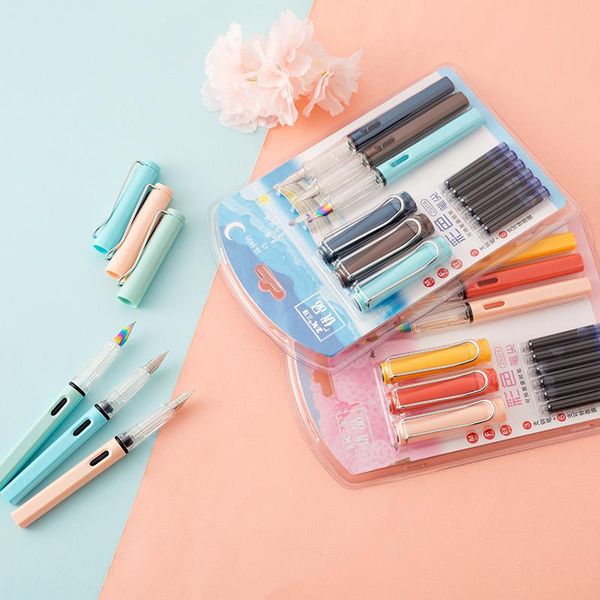 3pcs/set luxury quality colour student office fountain pen school supplies writing ink sac pen stationery nib 0.38/0.5/0.7mm
3pcs/set luxury quality colour student office fountain pen school supplies writing ink sac pen stationery nib 0.38/0.5/0.7mm