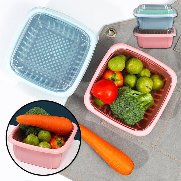 storage bottles & jars refrigerator drain basket with lid double-layer draining food container filter for cleaning filtering fresh box
storage bottles & jars refrigerator drain basket with lid double-layer draining food container filter for cleaning filtering fresh box
