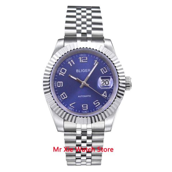 bliger 40mm automatic watch men luxury calendar luminous waterproof sapphire glass miyota movement men's mechanical watch, Slivery;brown
bliger 40mm automatic watch men luxury calendar luminous waterproof sapphire glass miyota movement men's mechanical watch, Slivery;brown