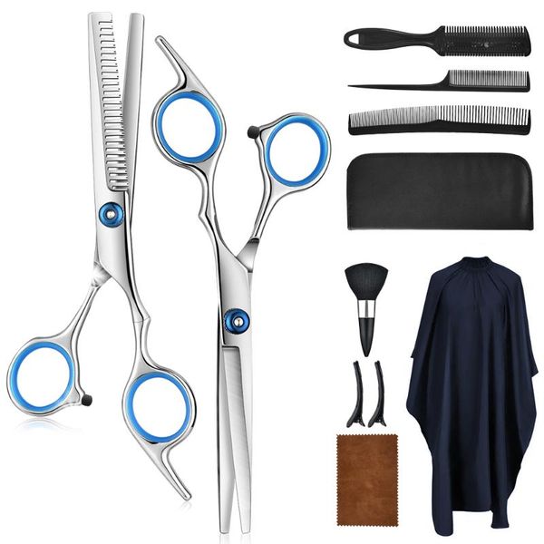 hair scissors professional hairdressing kit stainless steel barber tail comb cloak cut styling tool
hair scissors professional hairdressing kit stainless steel barber tail comb cloak cut styling tool