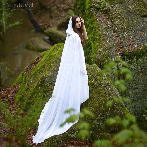 wraps & jackets wedding bridal cloak white ivory vanille chiffon (polyester) cape with hood handfasting medieval 2m length dj015
wraps & jackets wedding bridal cloak white ivory vanille chiffon (polyester) cape with hood handfasting medieval 2m length dj015