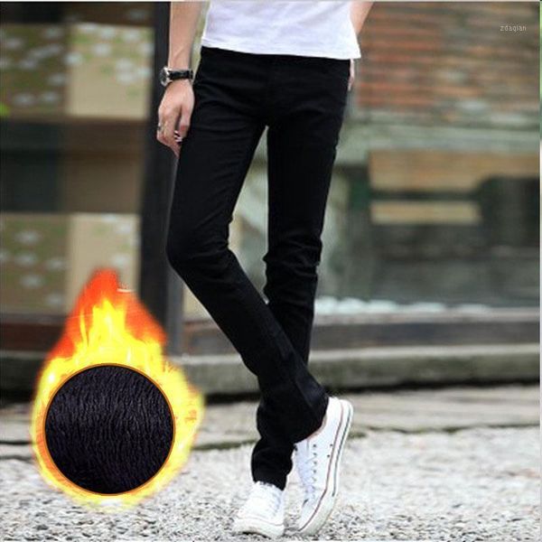 plus velvet jeans men's winter 2021 fashion thicken thermal slim pants casual stretch teenager pencil trousers keep warm, Blue
plus velvet jeans men's winter 2021 fashion thicken thermal slim pants casual stretch teenager pencil trousers keep warm, Blue