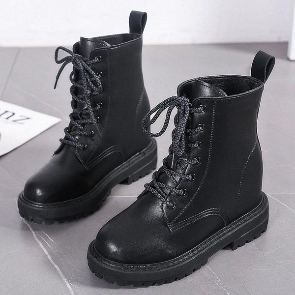boots womens shoes british style solid color boot feminine comfortable footwear elegant female booties botas de mujer, Black
boots womens shoes british style solid color boot feminine comfortable footwear elegant female booties botas de mujer, Black